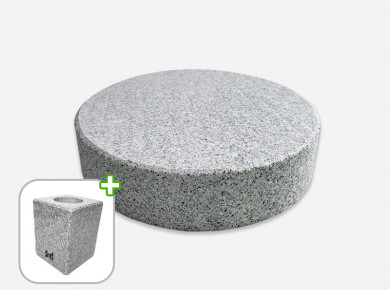 화강석 원형 화병세트 300*70